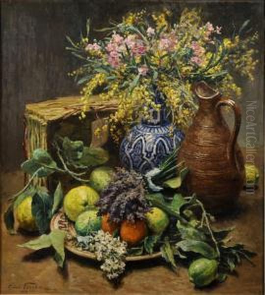 L'envoi De Nice Oil Painting by Oswald Poreau