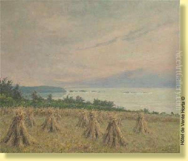 La Pointe De Plestin Oil Painting by Oswald Poreau
