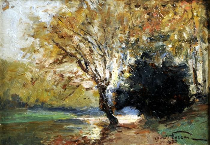 La Berge Oil Painting by Oswald Poreau