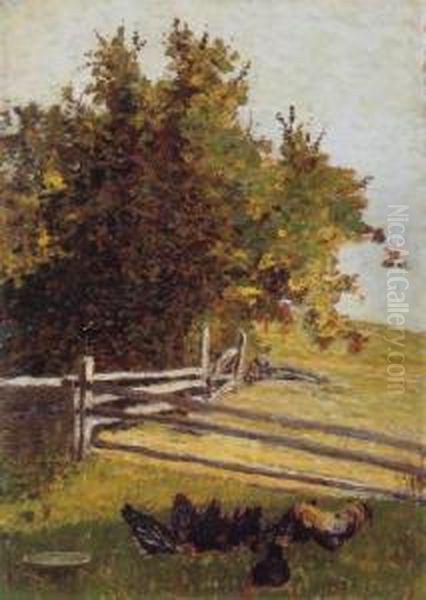 Paysage Oil Painting by Leon Pourtau