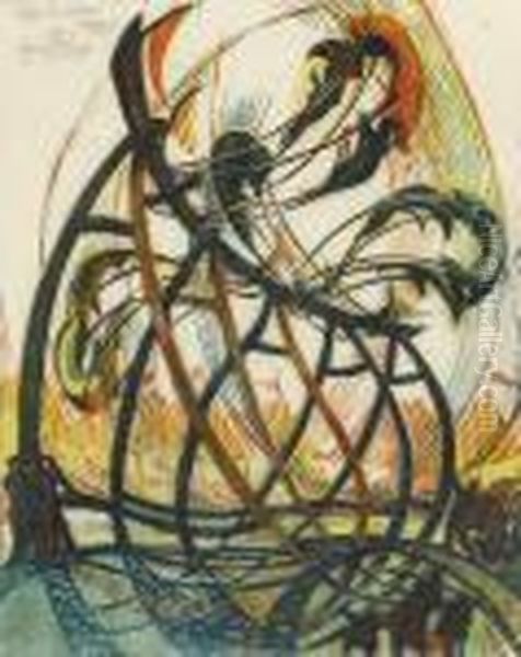 'appy 'amstead Oil Painting by Cyril Edward Power