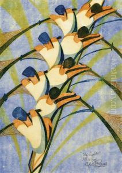 The Eight Oil Painting by Cyril Edward Power