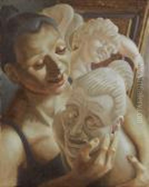 The Singing Russian Woman Oil Painting by Cyril Edward Power