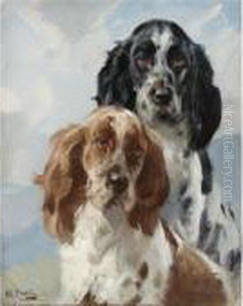 Bruno And Patch Oil Painting by Harold Septimus Power