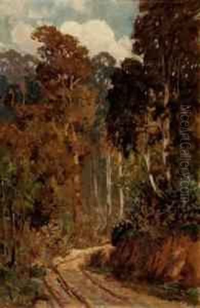 Untitled (bush Track) Oil Painting by Harold Septimus Power