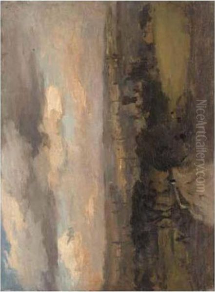 Bradford From Moorfield Oil Painting by Bertram Walter Priestman