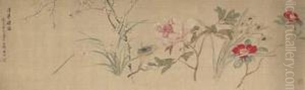 Flowers Oil Painting by Gai Qi