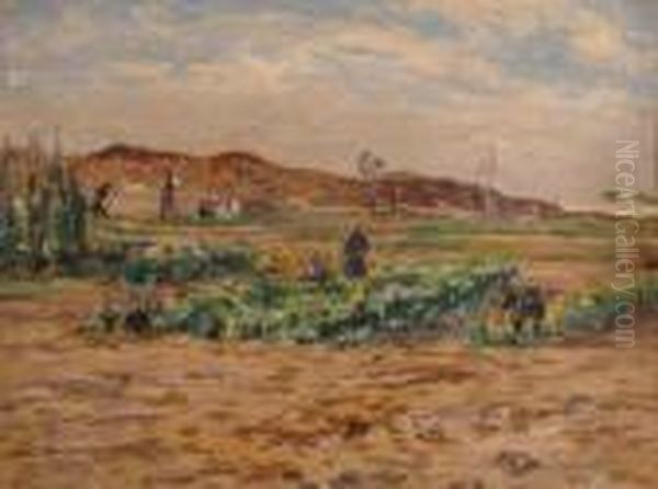 On The Fields Oil Painting by Alfred Rasenberger