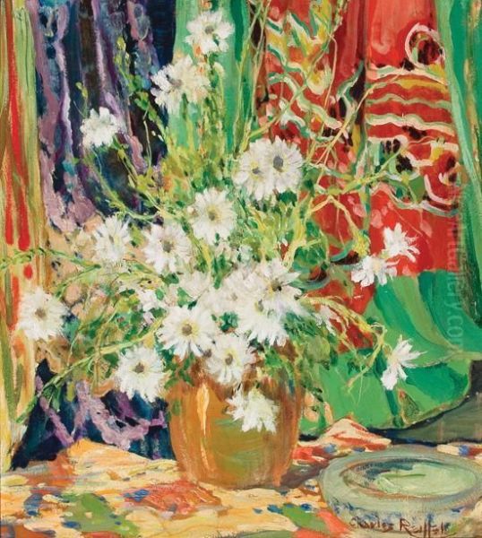 Daisies Oil Painting by Charles Reiffel