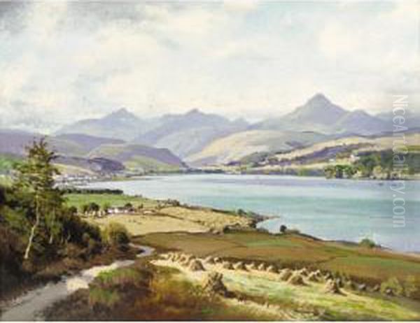 Goatfell From Near Brodick Oil Painting by George Melvin Rennie