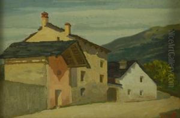 La Cappellina - Susa Oil Painting by Don Angelo Rescalli