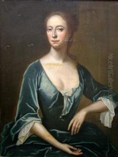 Portrait Of A Lady Oil Painting by Richardson. Jonathan