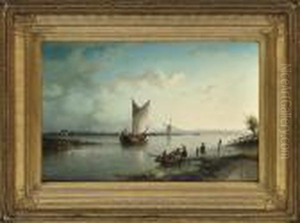 The Departure Oil Painting by Nicolaas Riegen