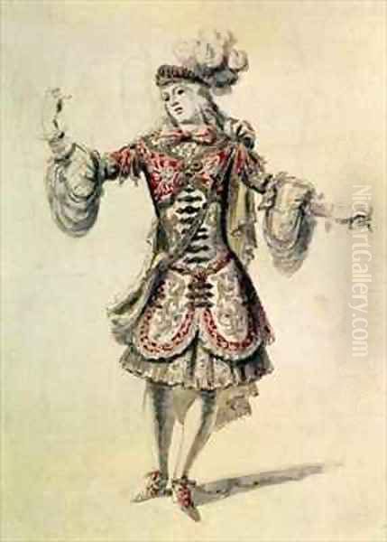 Costume design for a male dancer Oil Painting by Andre Derain