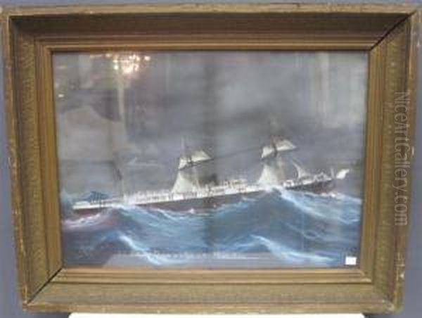 Signed Lower Left, Titled Below. 16.5 X 24.