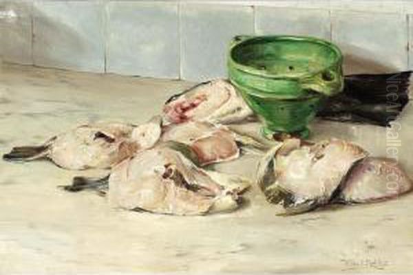 Visch Oil Painting by Willem Roelofs