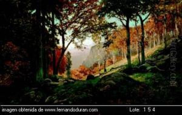 Untitled Oil Painting by Antoni Ros Y Guell