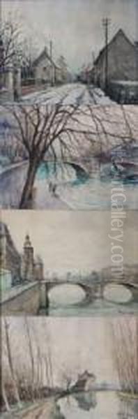 Isles-les-meldeuses Oil Painting by Georges Rose