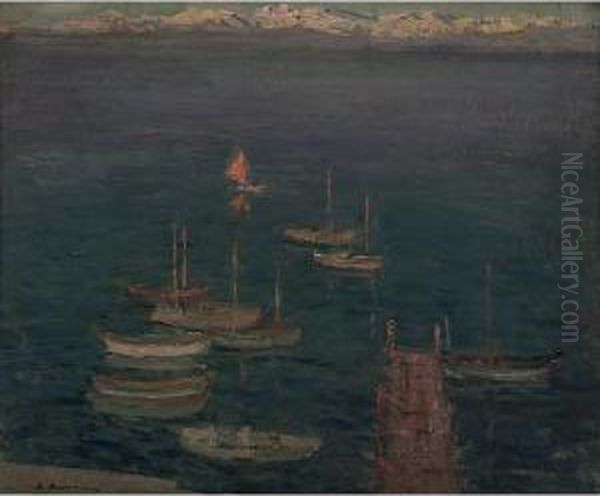 Piccola Regata Oil Painting by Romano Rossini