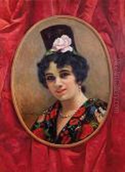 Manola Oil Painting by Carlos Ruano Llopis