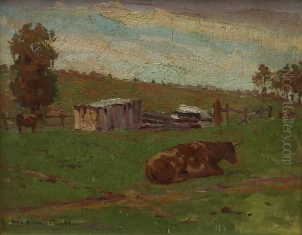 Day On The Farm Oil Painting by Anthony Datillo Rubbo