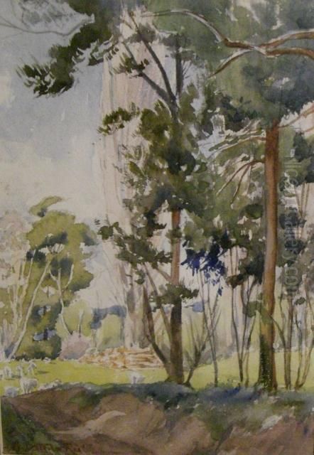 Pastoral Scene Near The Hawkesbury Oil Painting by Anthony Datillo Rubbo