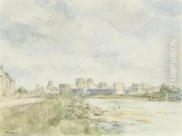 Limerick Castle Oil Painting by Thomas Darby Ryan