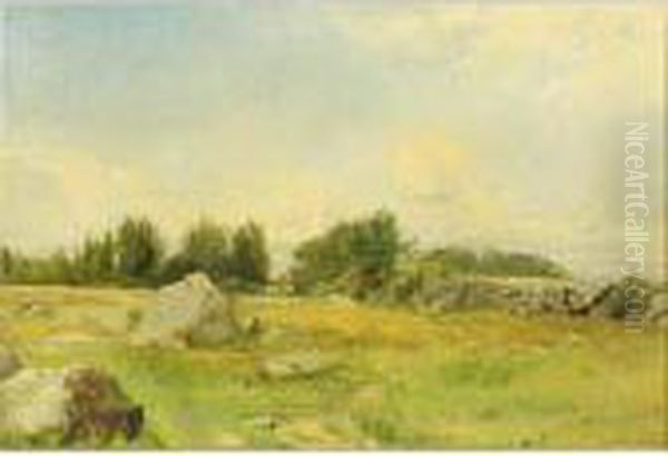 Rocky Hill Oil Painting by Gustaf Rydberg