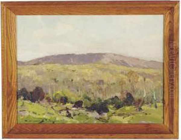 Moutain Landscape Oil Painting by Chauncey Foster Ryder