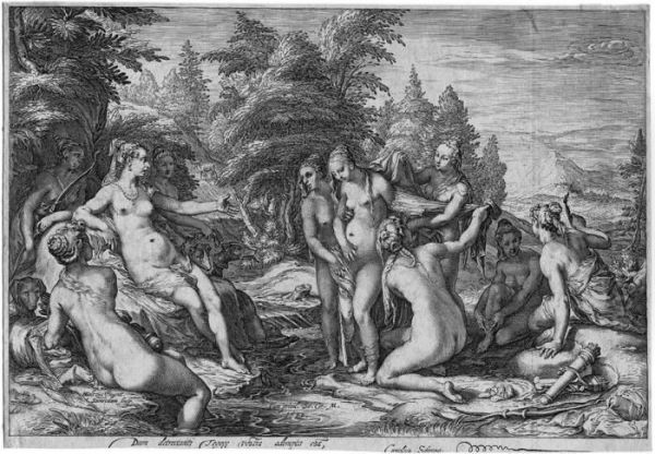 Diana Und Callisto Oil Painting by Jan Pietersz. Saenredam