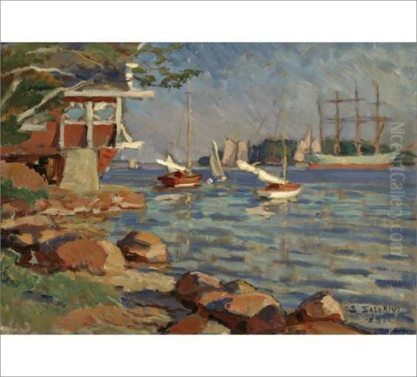 Untitled Oil Painting by Santeri Salokivi