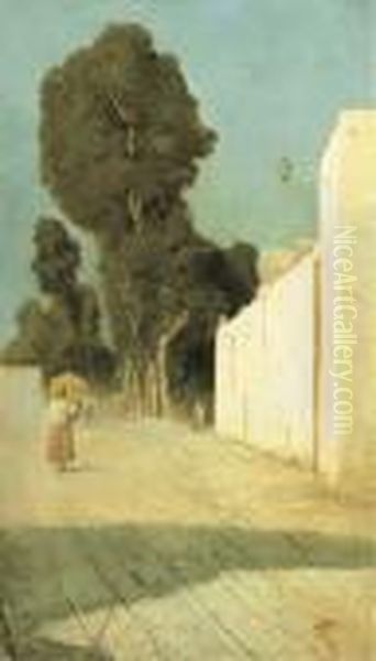 Strada Assolata Oil Painting by Francesco Raffaello Santoro