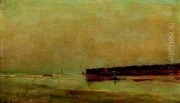 Paysage De Bord De Mer Oil Painting by Willy Schlobach