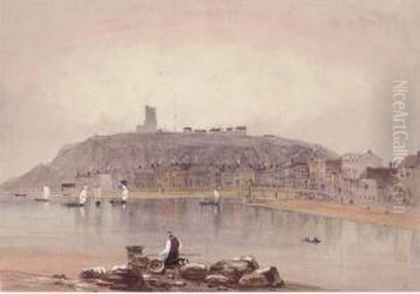A View Of Folkestone Oil Painting by George Shepherd