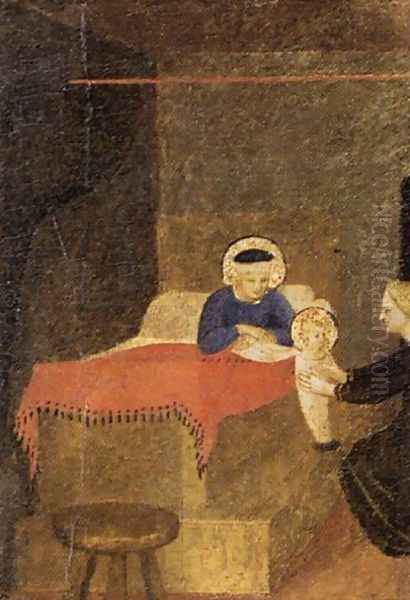 Birth of the Virgin 1433 Oil Painting by Angelico Fra