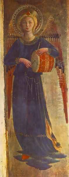 The Annunciation (detail 2) 1430 Oil Painting by Angelico Fra