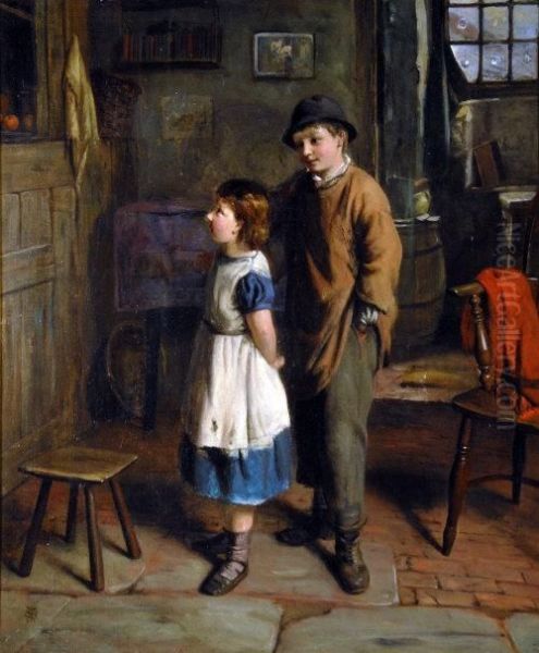 Forbidden Fruit Oil Painting by John Wells Smith