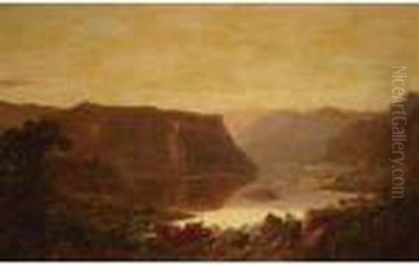 Harper's Ferry Oil Painting by William Louis Sonntag