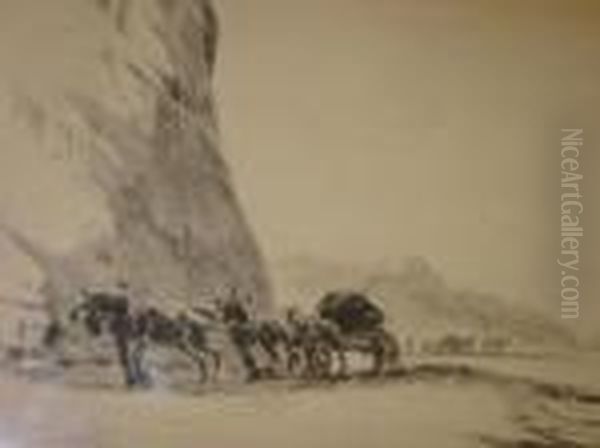 Kelp Gatherers Oil Painting by George Soper