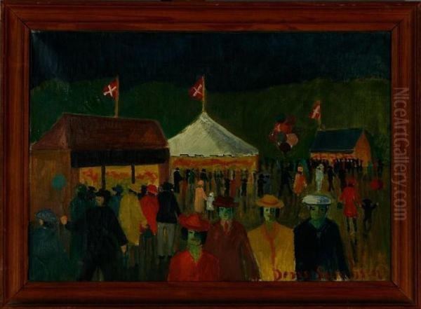 Bakken, Near Copenhagen Oil Painting by Jens Sorensen