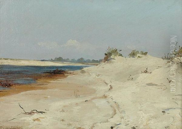 Brzegi Dniepru - Pejzaz Iii. Ukraina Oil Painting by Jan Stanislawski