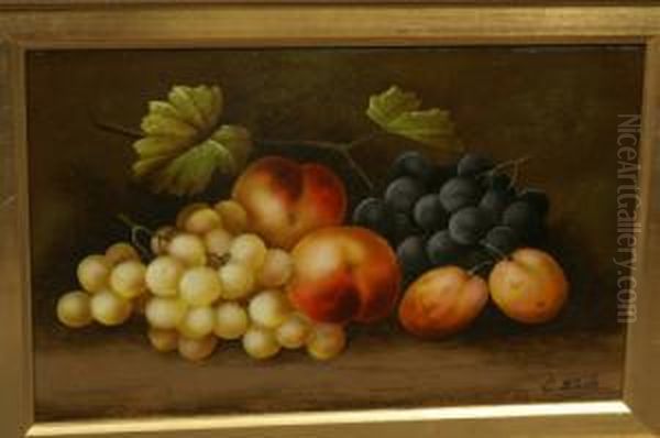 Still Life Of Fruit Oil Painting by Edwin Steele