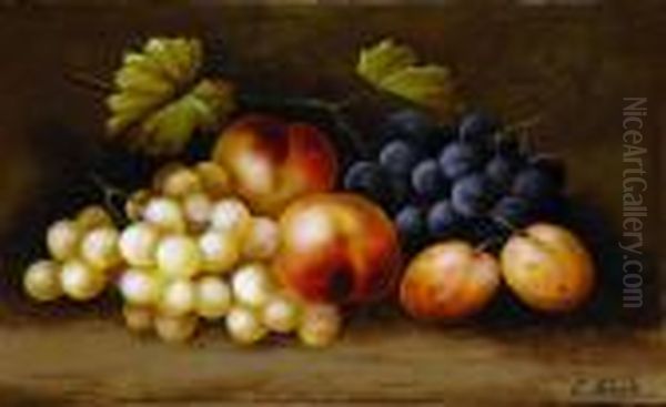 Still Life Of Fruit Oil Painting by Edwin Steele