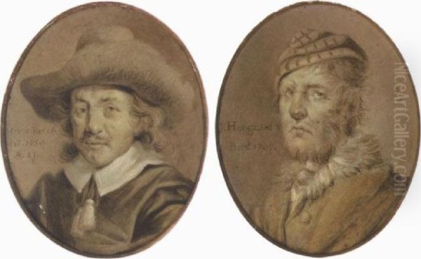 Claes Pietersz.berchem (#) Portrait Of Ernst Stuven Oil Painting by Jan Stolker
