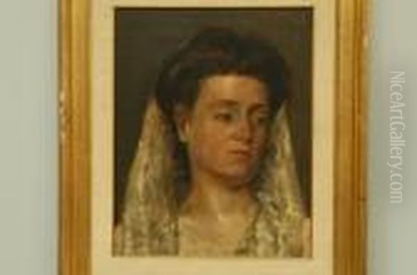 Ritratto Di Donna Oil Painting by Vito Stracquadaini