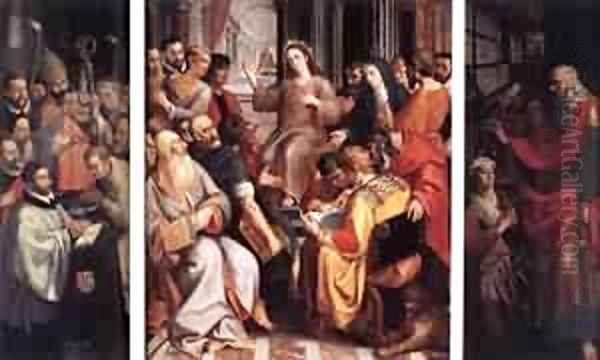 Jesus Among The Doctors 1587 Oil Painting by Frans the younger Francken