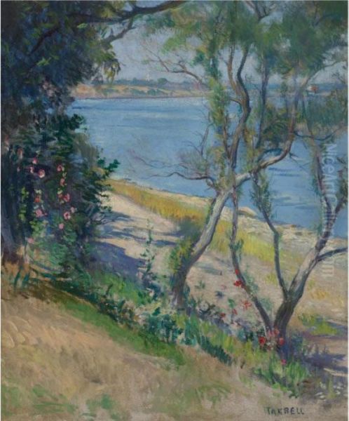 View Of The Piscataqua River, New Castle, New Hampshire Oil Painting by Edmund Charles Tarbell
