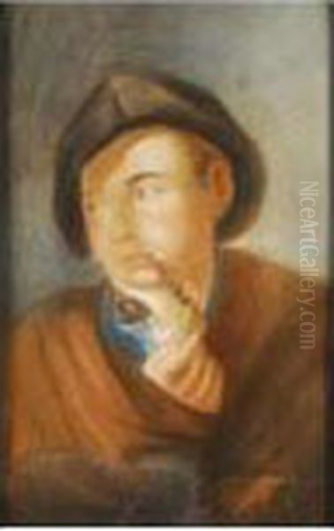Joven Fumando En Pipa Oil Painting by Lorenzo Tiepolo