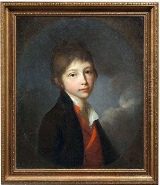 Bildnis Des Hans Carl Ottobald Freiherr Von Werthern Im Alter Von 11 Jahren Oil Painting by Johann Friedrich August Tischbein
