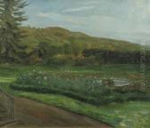 The Rose Garden Oil Painting by Wilhelm Heinrich Trutbner